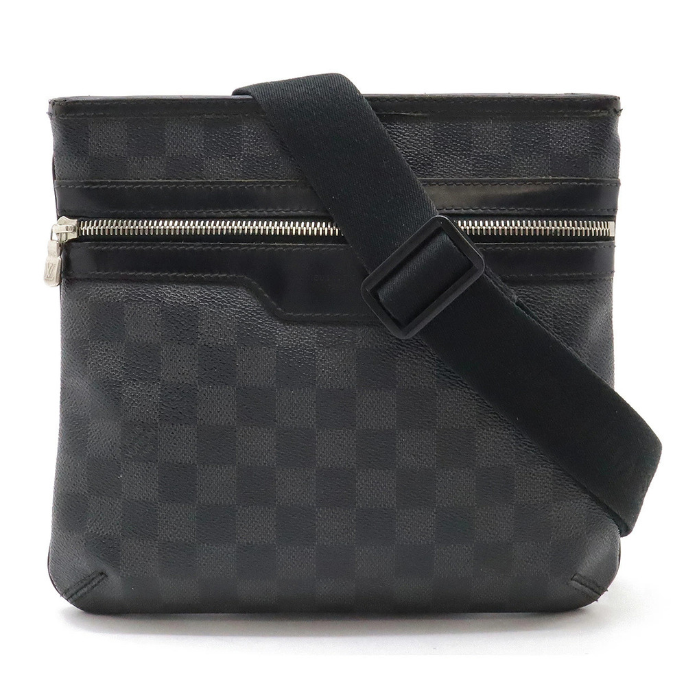 LOUIS VUITTON Damier Graphite Black Thomas Crossbody Bag Square